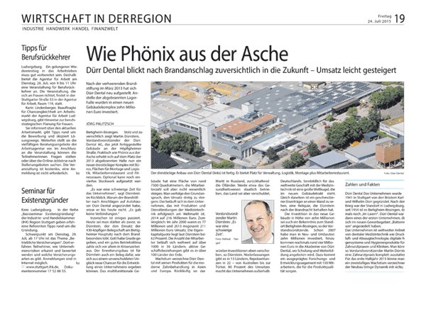 Wie Phönix aus der Asche